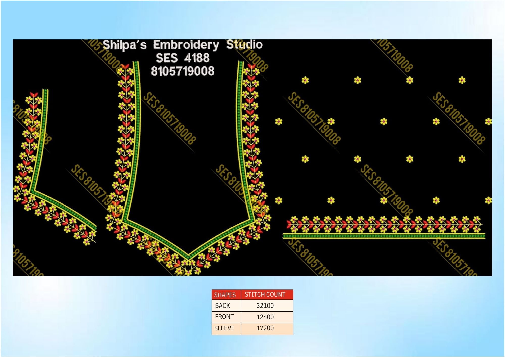 Embroidery Designs 4101-4200 Series