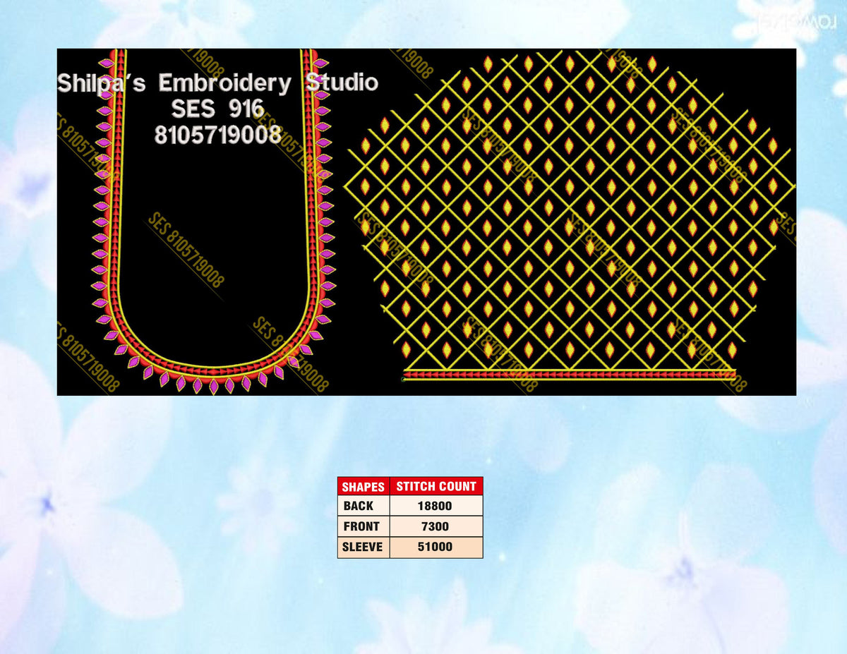 Embroidery Designs 901-1000 Series