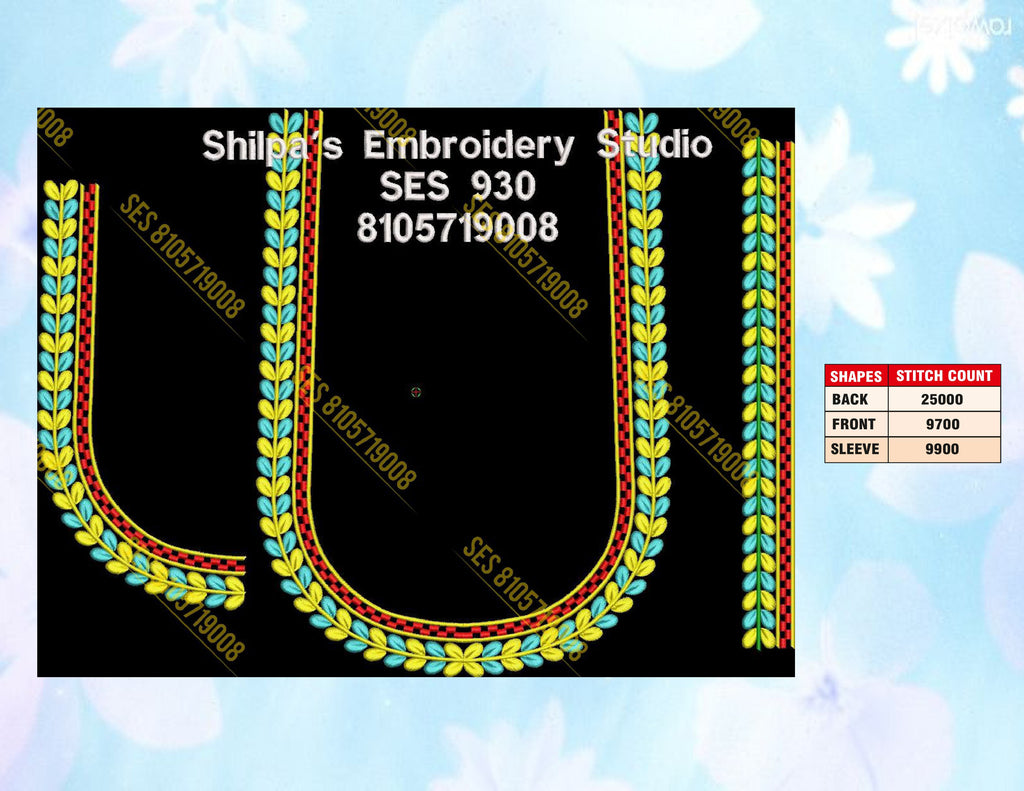 Embroidery Designs 901-1000 Series