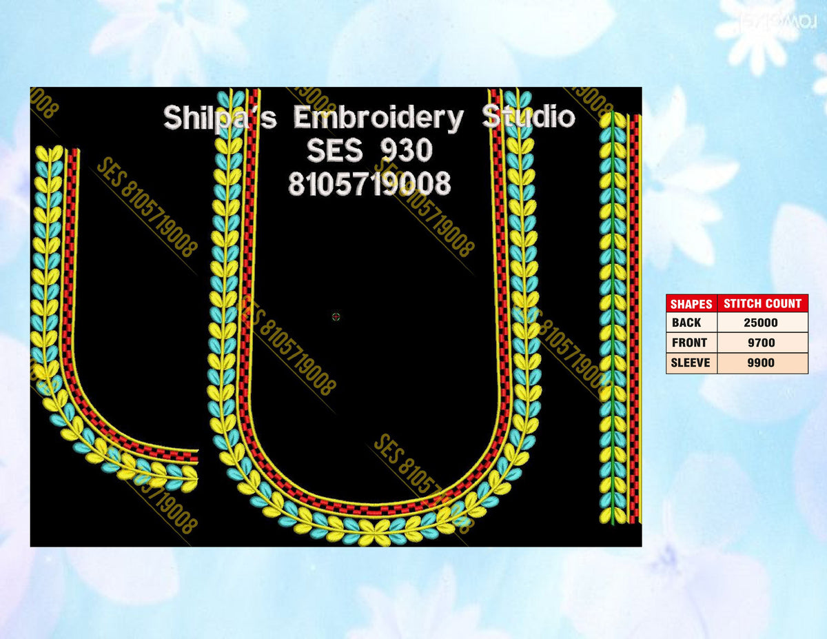 Embroidery Designs 901-1000 Series