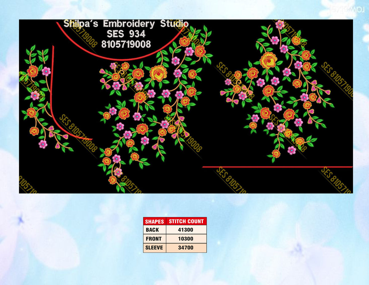 Embroidery Designs 901-1000 Series