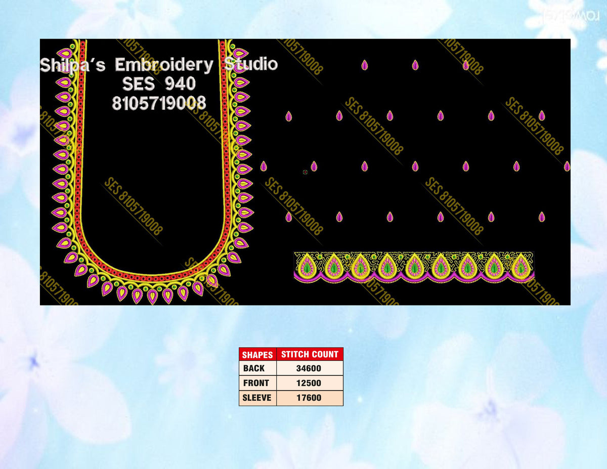 Embroidery Designs 901-1000 Series