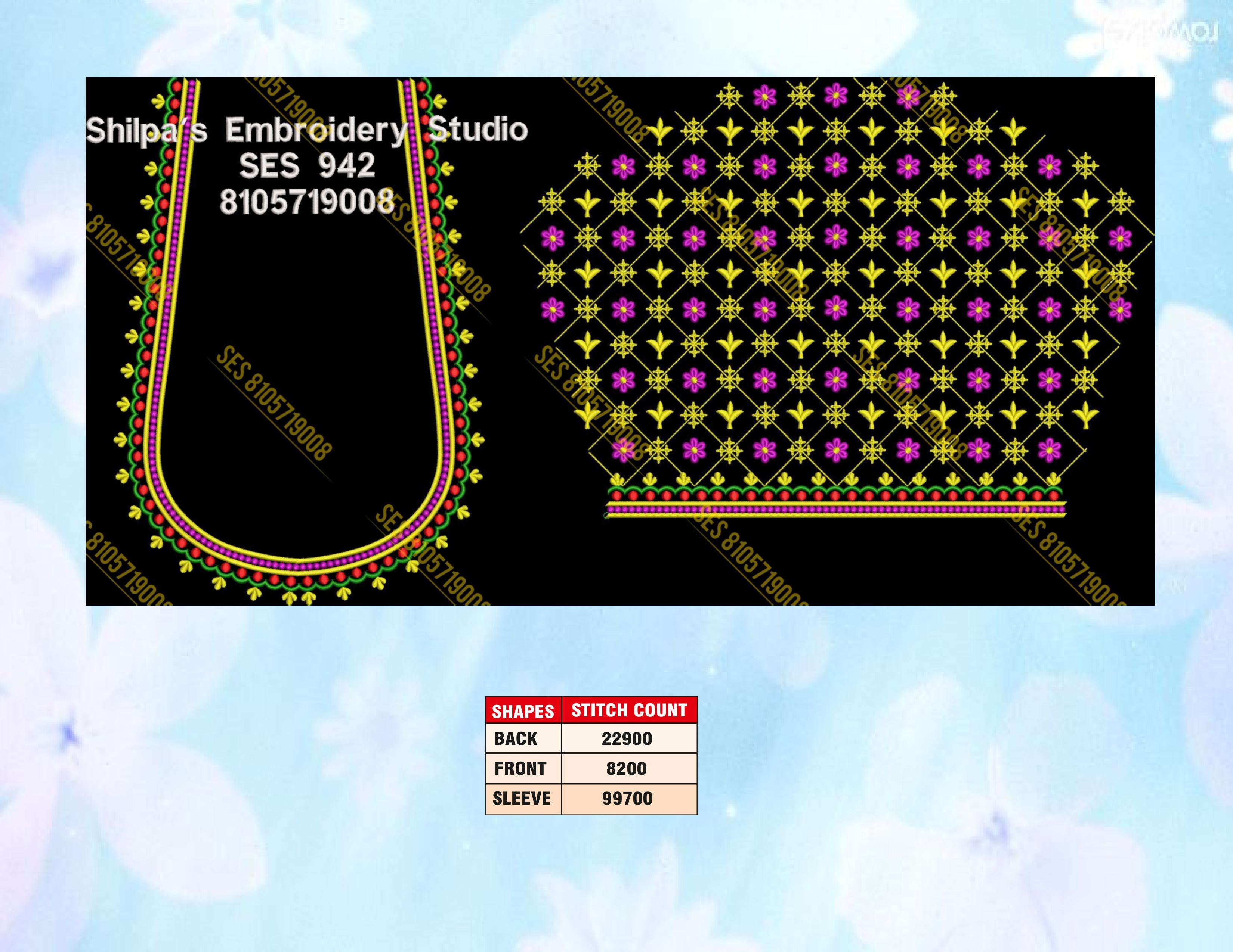 Embroidery Designs 901-1000 Series