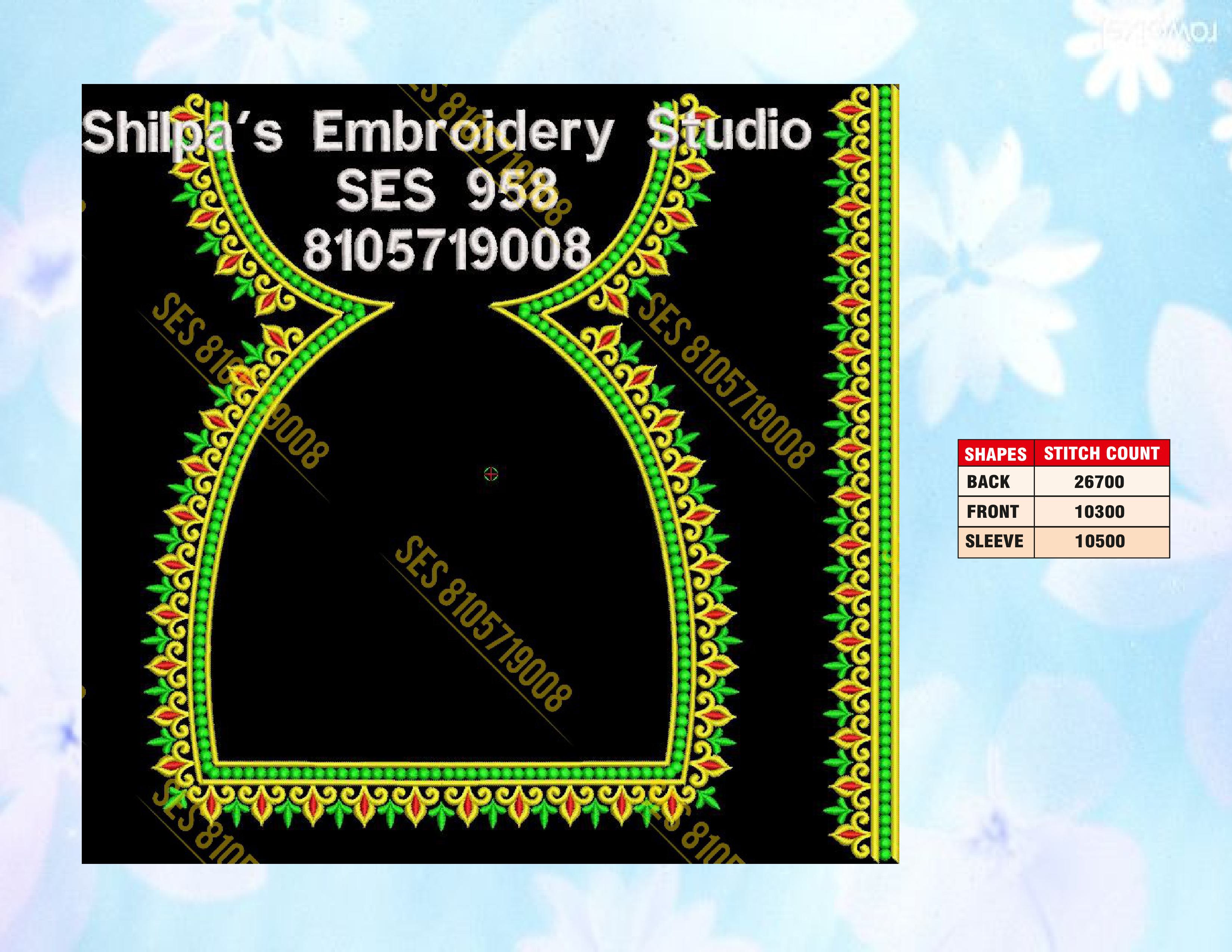 Embroidery Designs 901-1000 Series