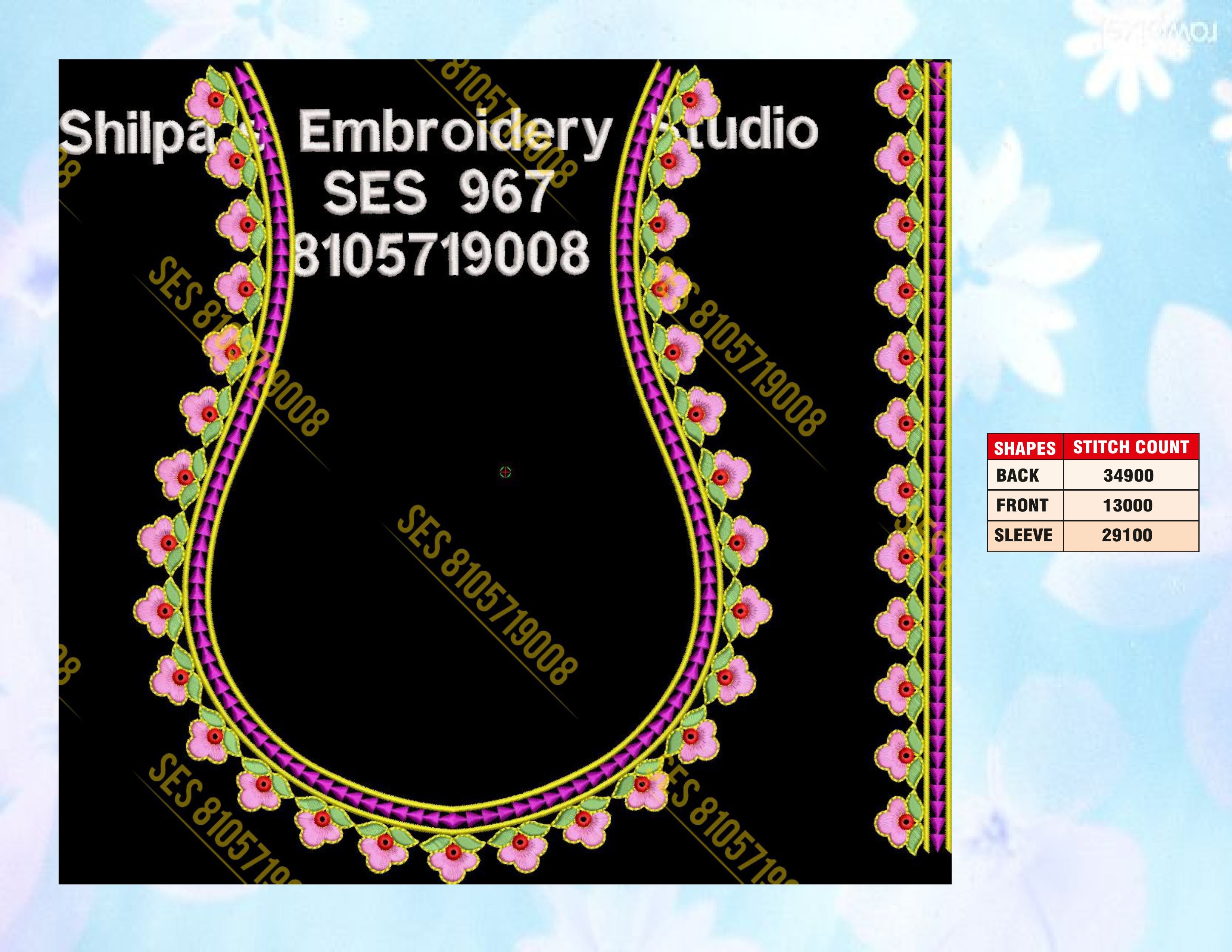 Embroidery Designs 901-1000 Series