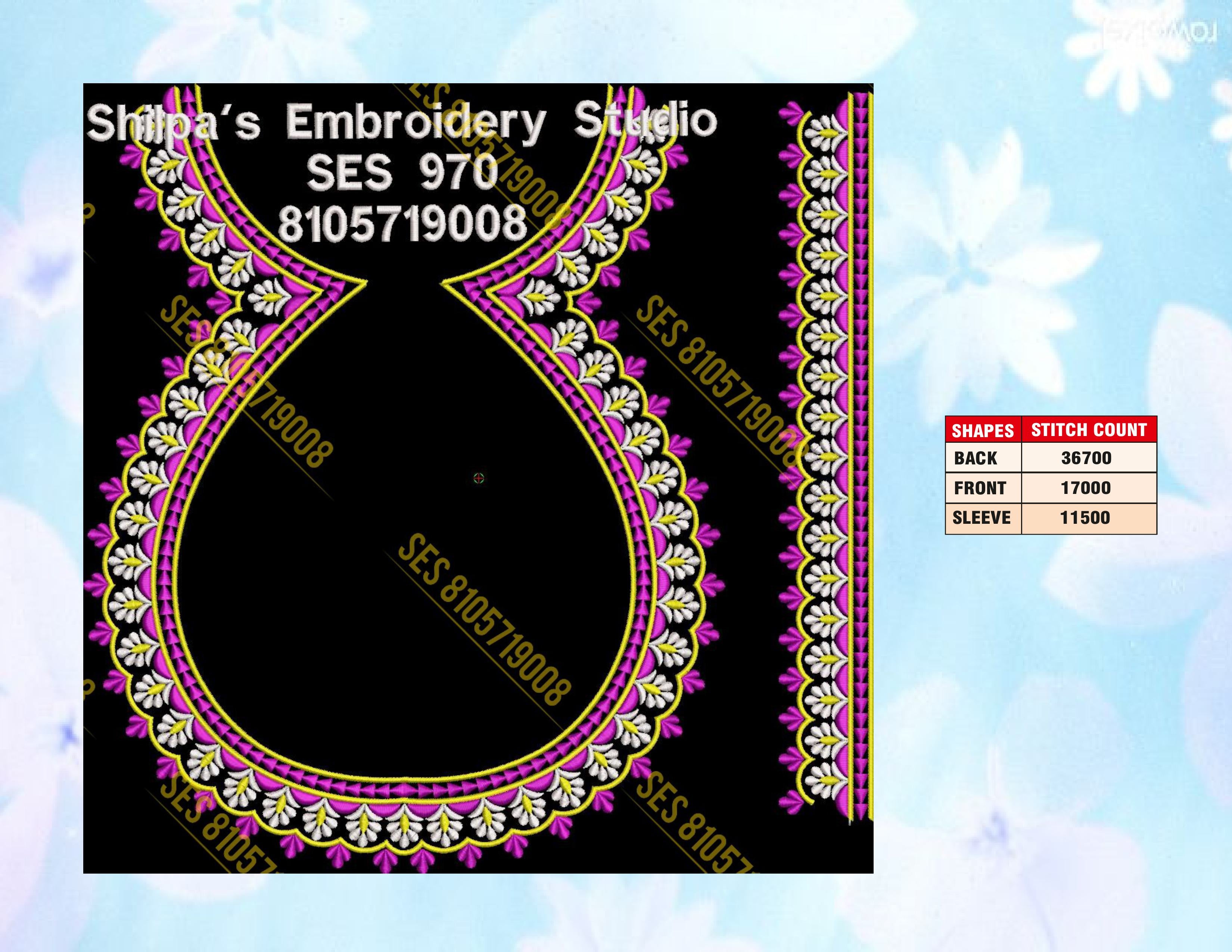 Embroidery Designs 901-1000 Series