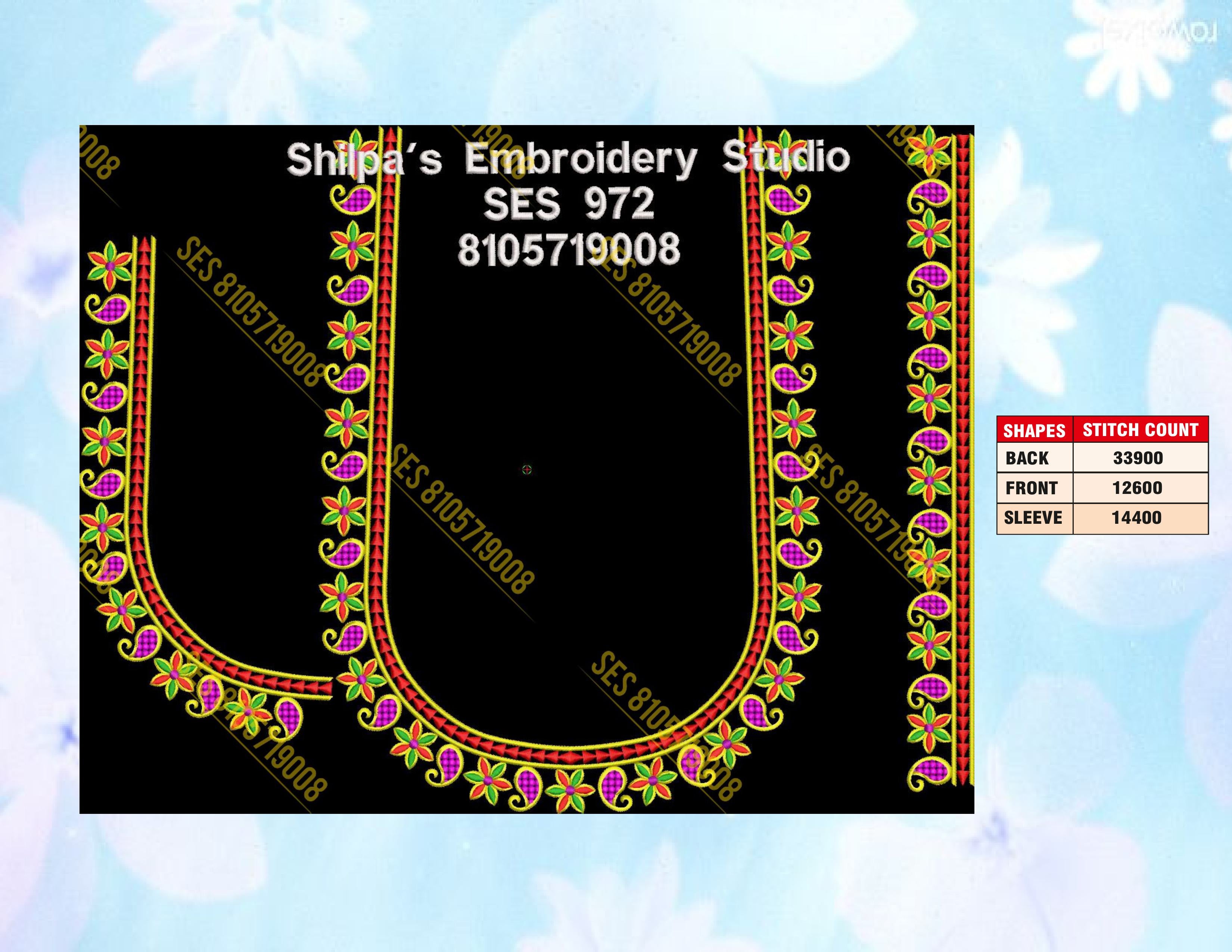 Embroidery Designs 901-1000 Series