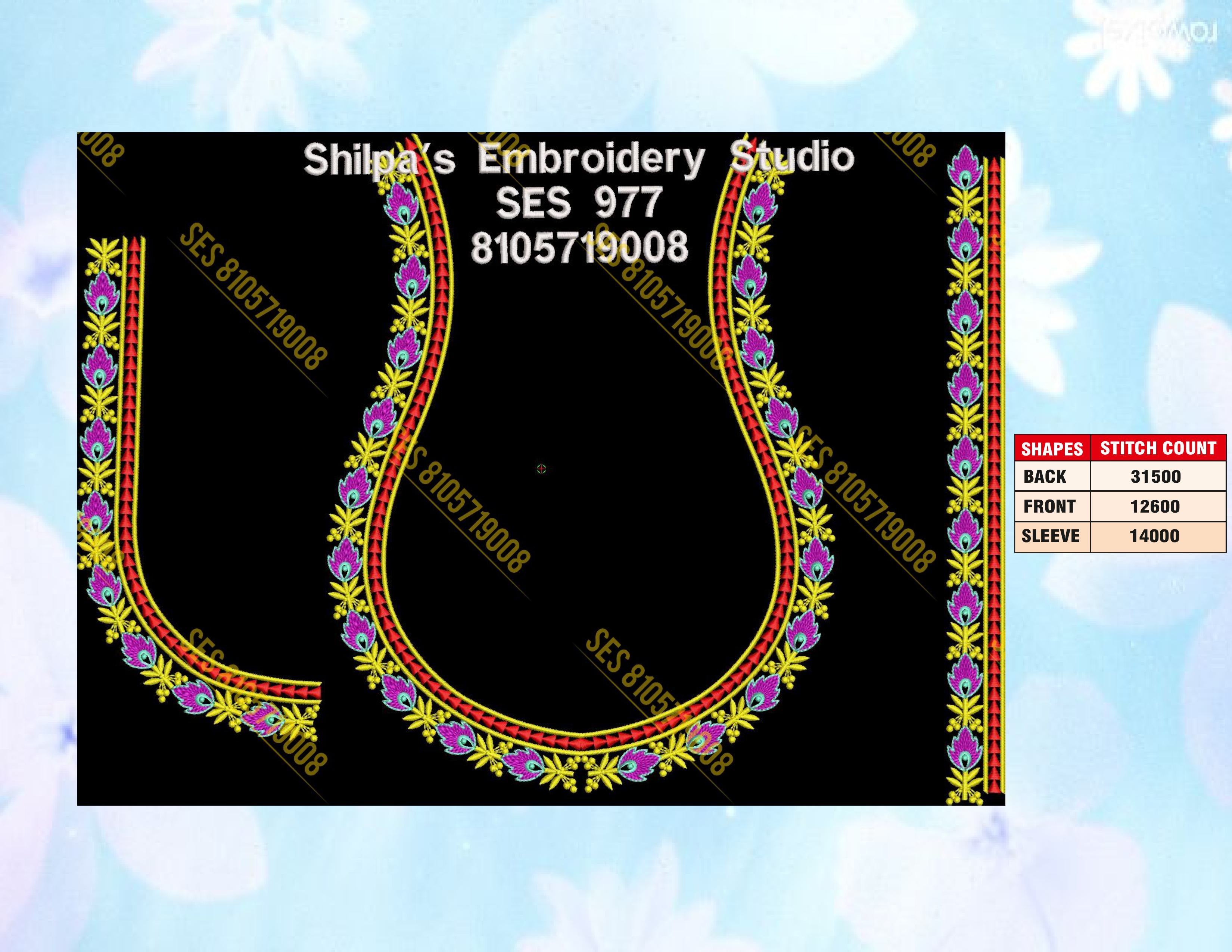 Embroidery Designs 901-1000 Series