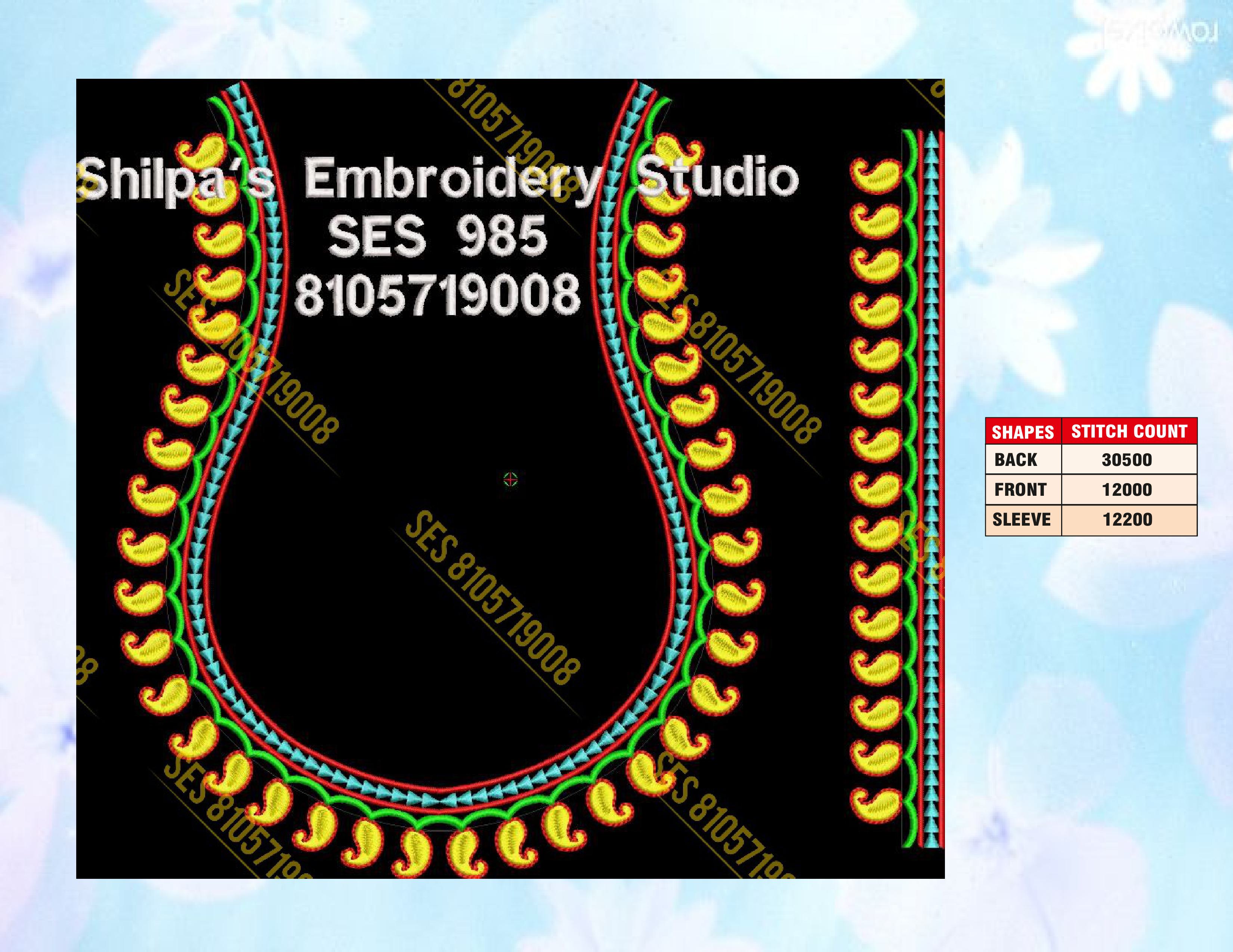 Embroidery Designs 901-1000 Series