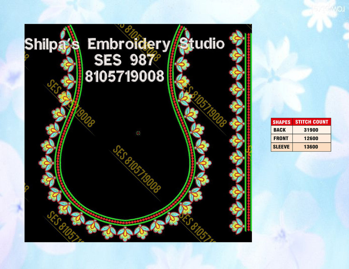 Embroidery Designs 901-1000 Series