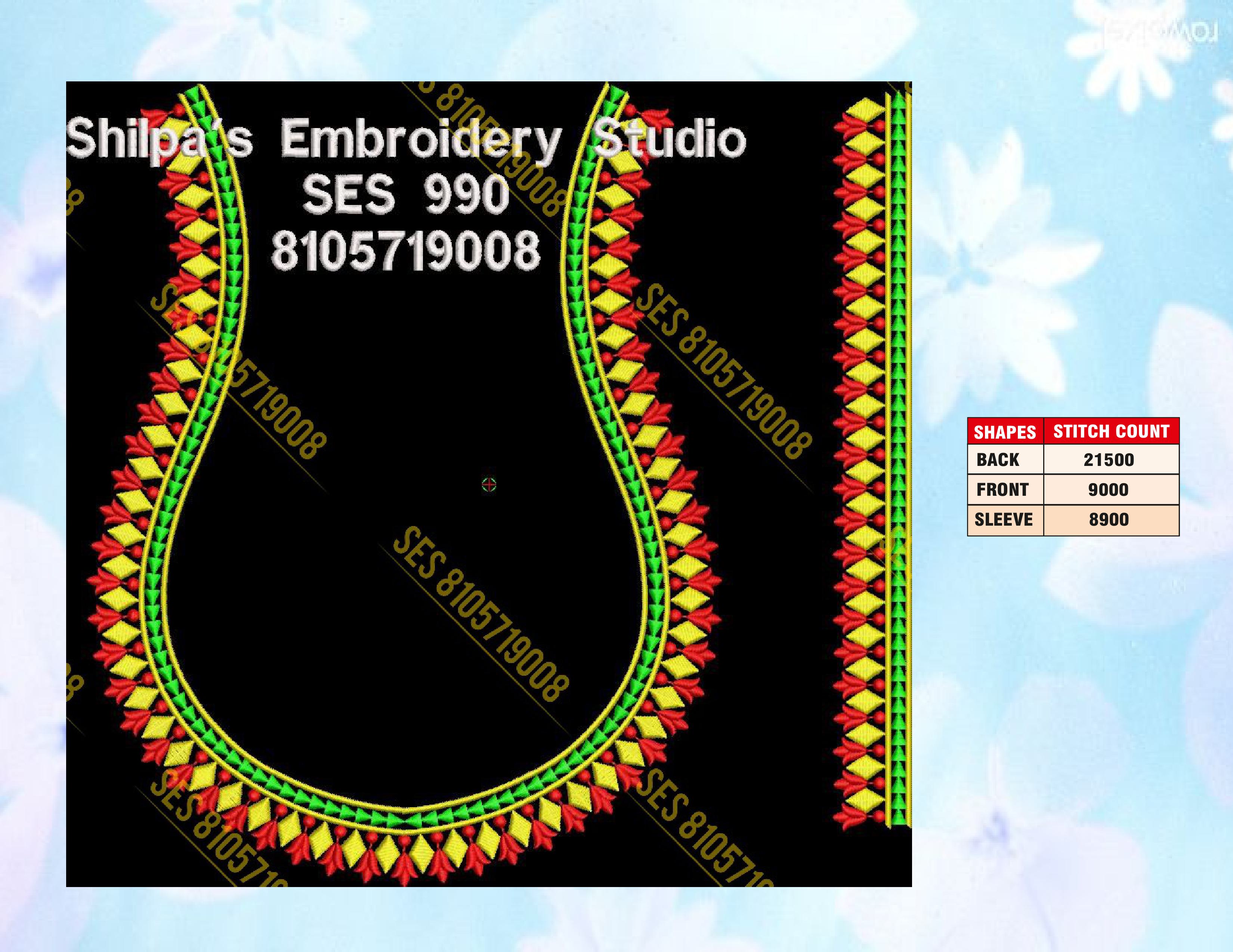 Embroidery Designs 901-1000 Series