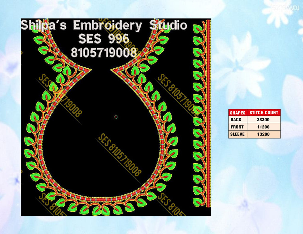 Embroidery Designs 901-1000 Series