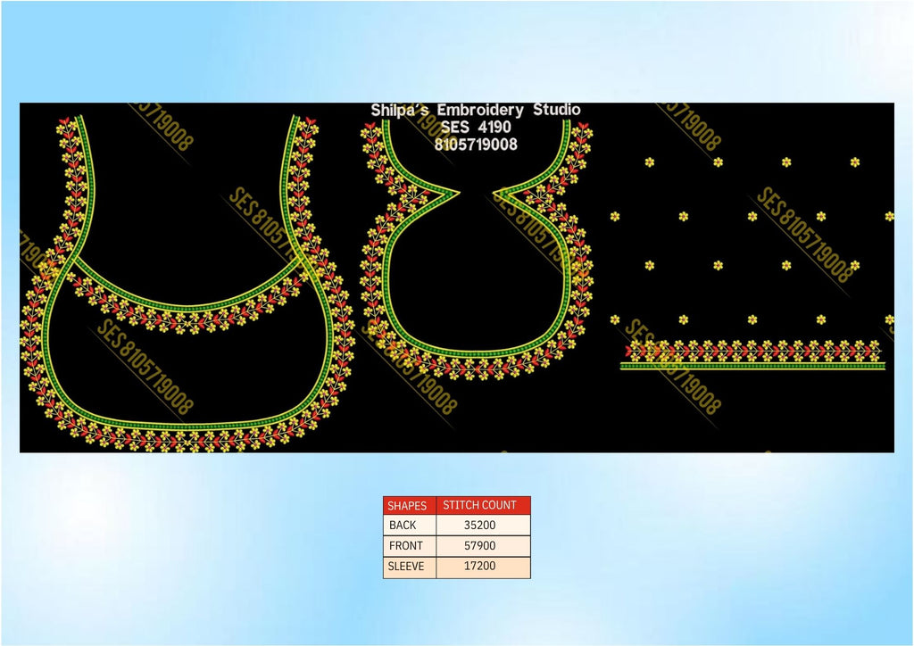 Embroidery Designs 4101-4200 Series
