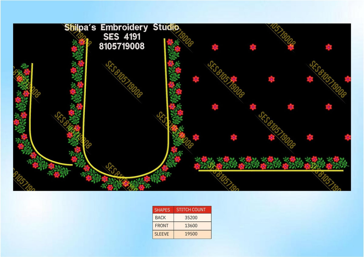 Embroidery Designs 4101-4200 Series