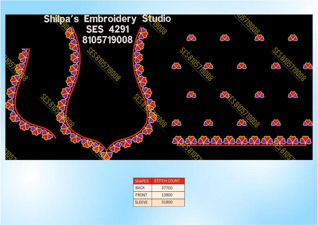 Embroidery Designs 4201-4300 Series