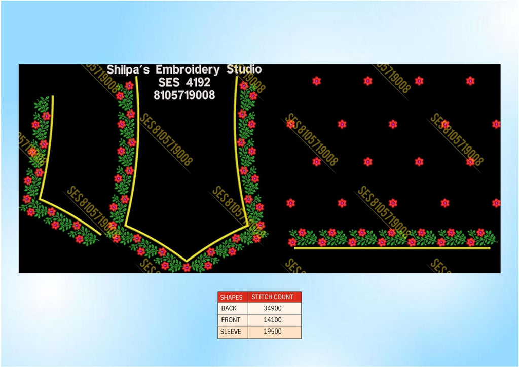 Embroidery Designs 4101-4200 Series