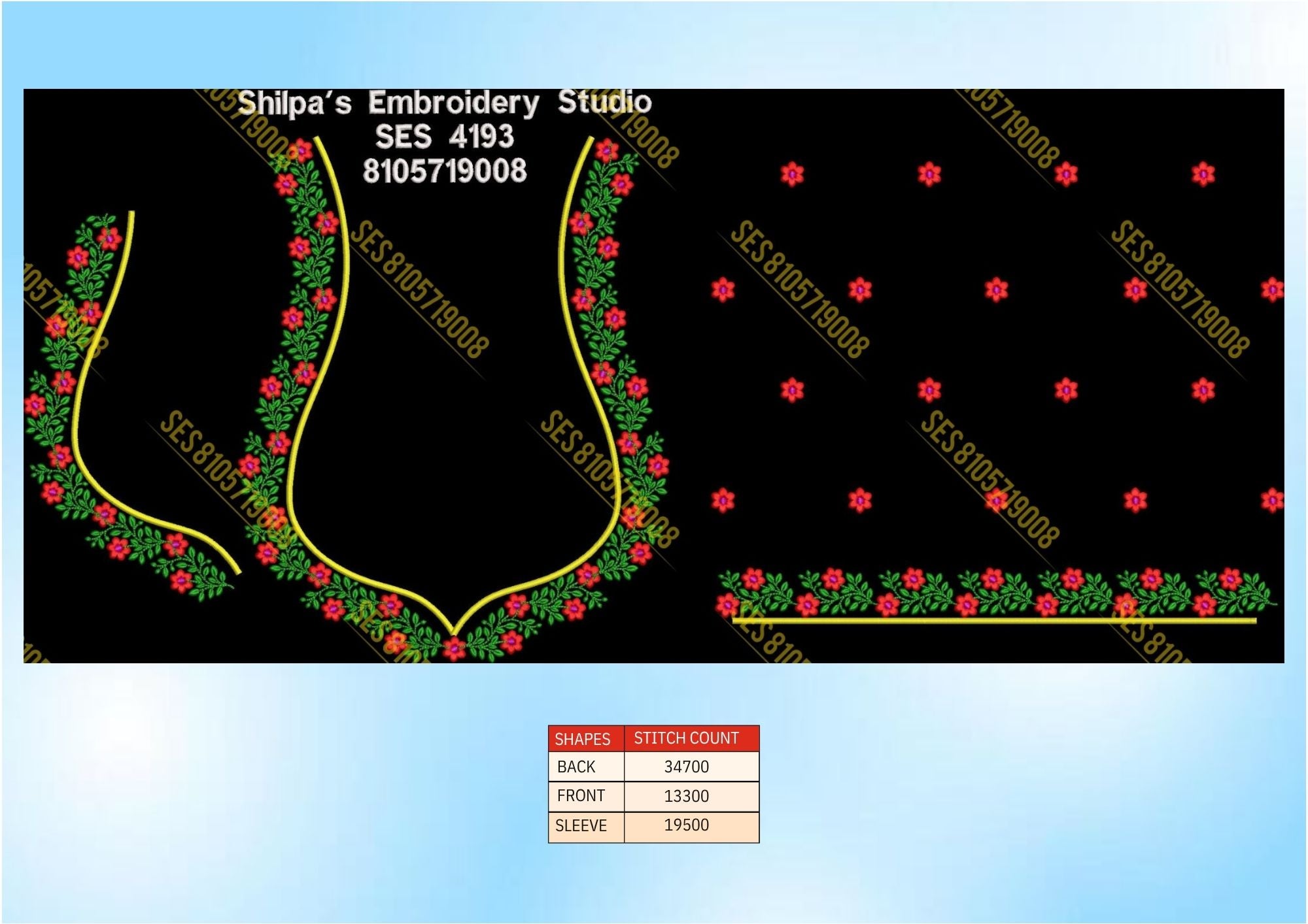 Embroidery Designs 4101-4200 Series