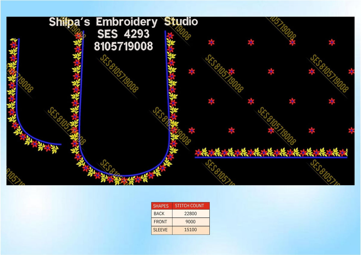 Embroidery Designs 4201-4300 Series