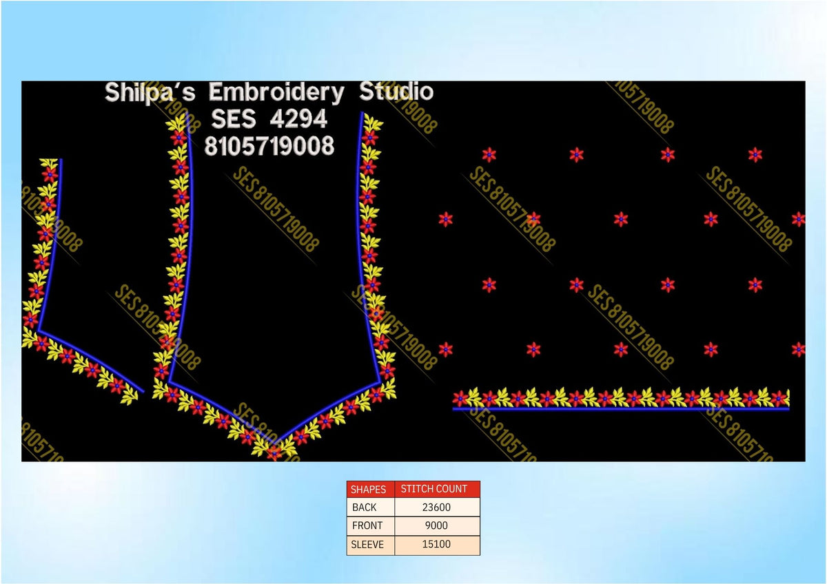 Embroidery Designs 4201-4300 Series