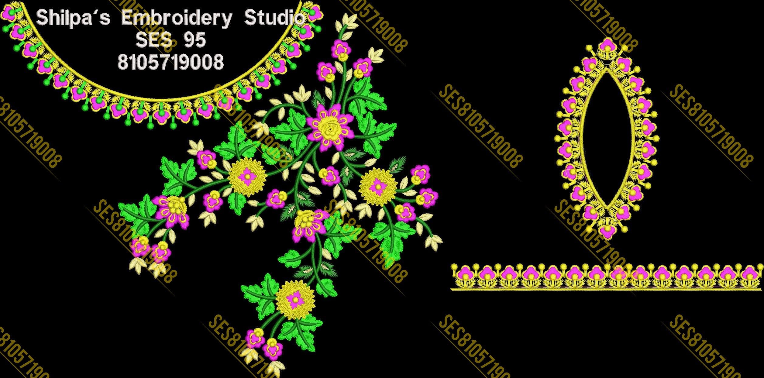 Embroidery Designs 1-100 Series