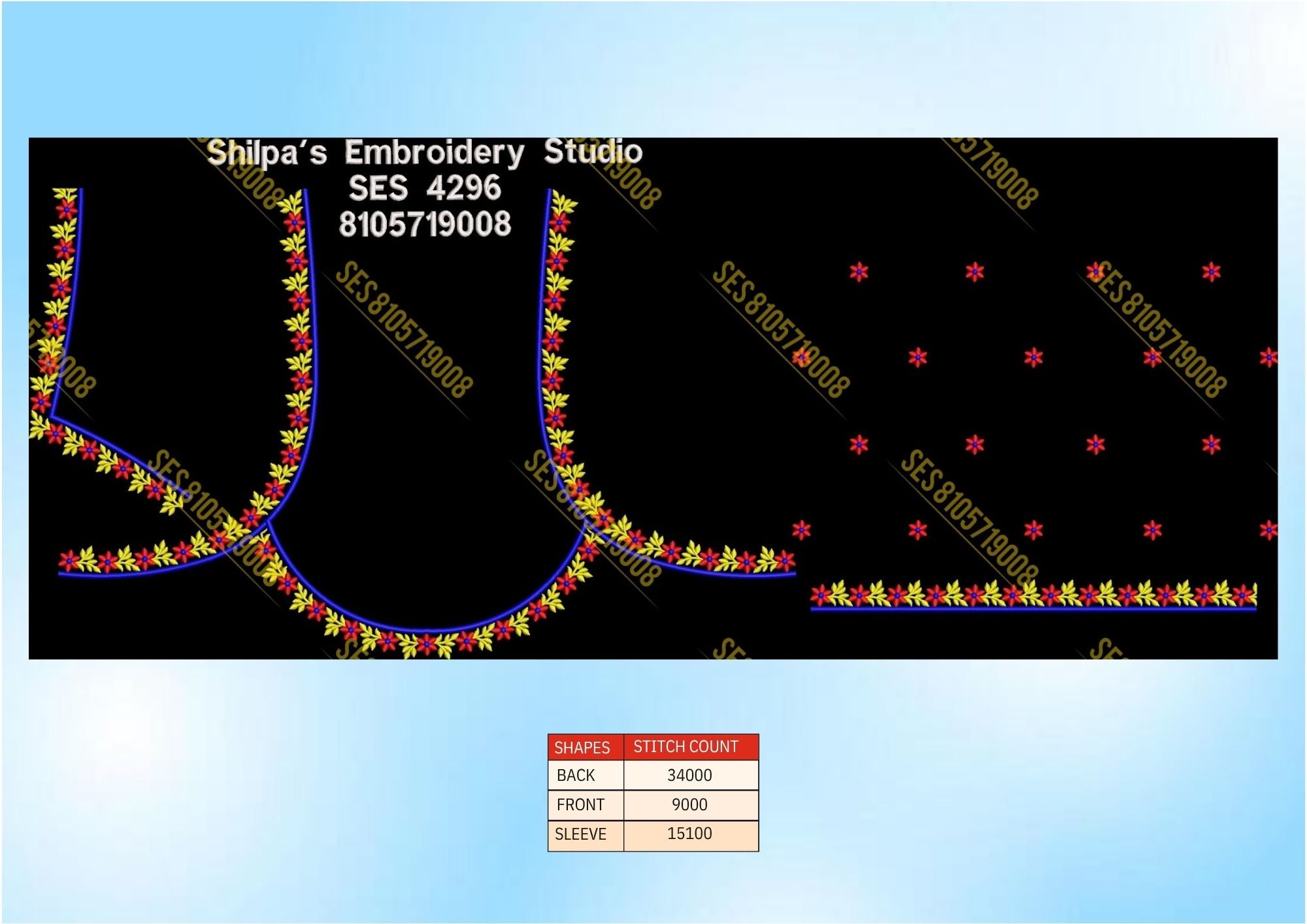 Embroidery Designs 4201-4300 Series