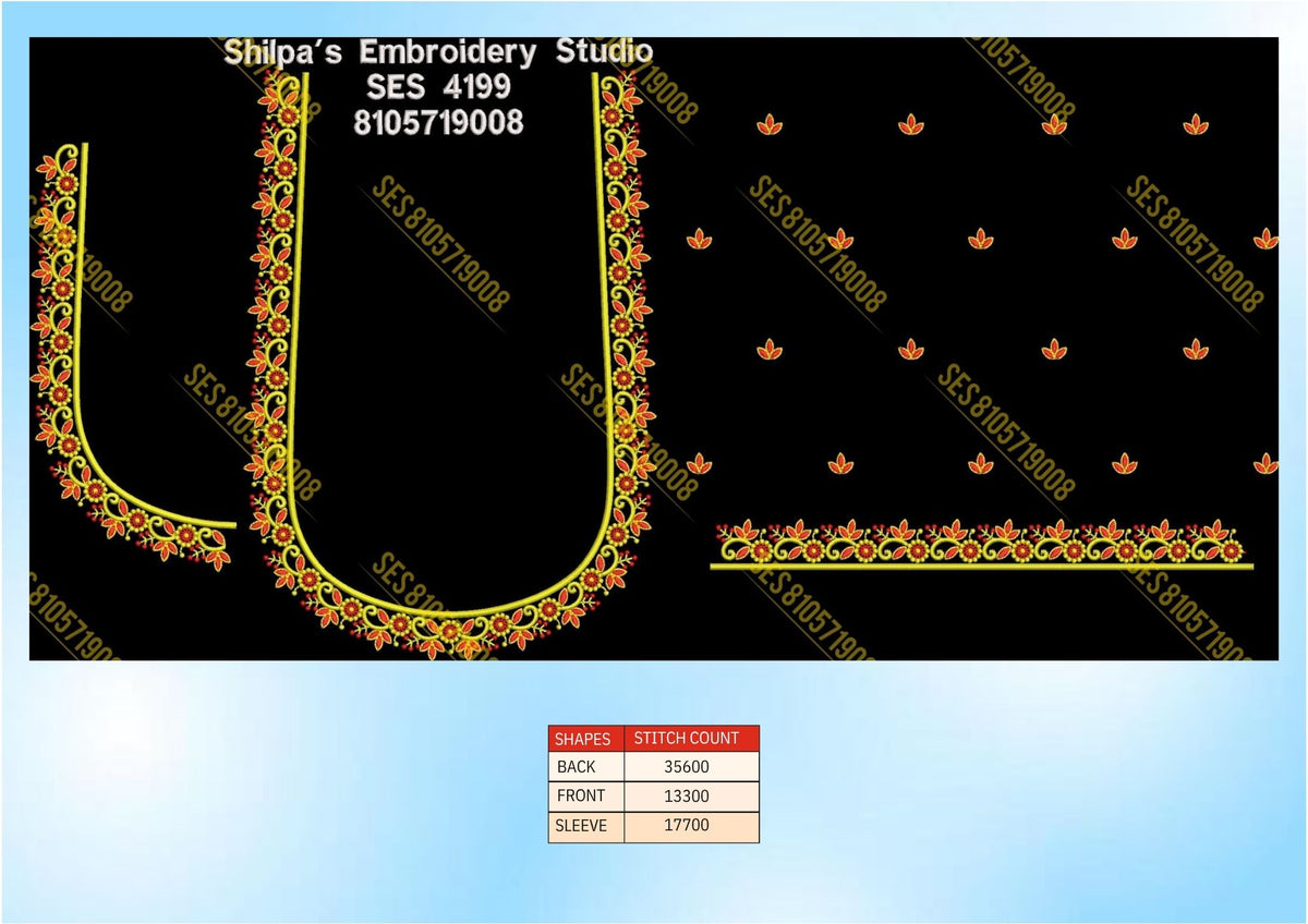 Embroidery Designs 4101-4200 Series