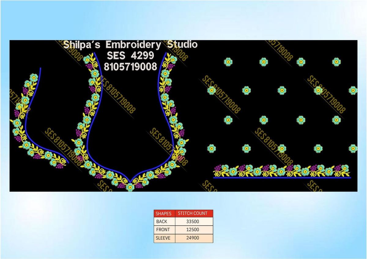 Embroidery Designs 4201-4300 Series