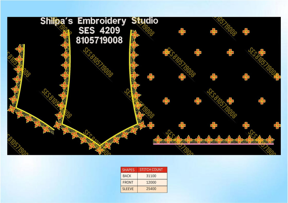 Embroidery Designs 4201-4300 Series